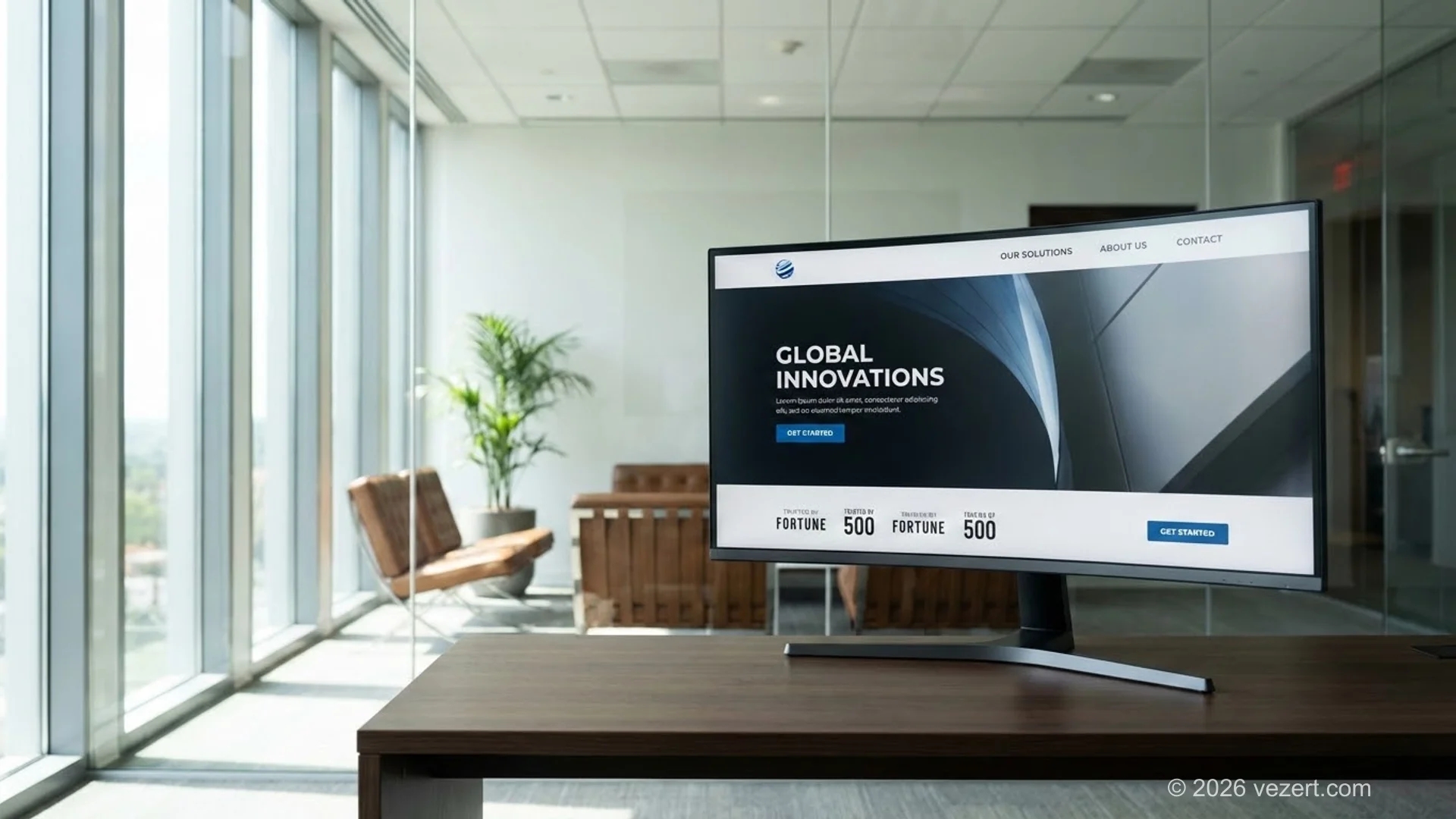 Key elements of a professional corporate homepage design