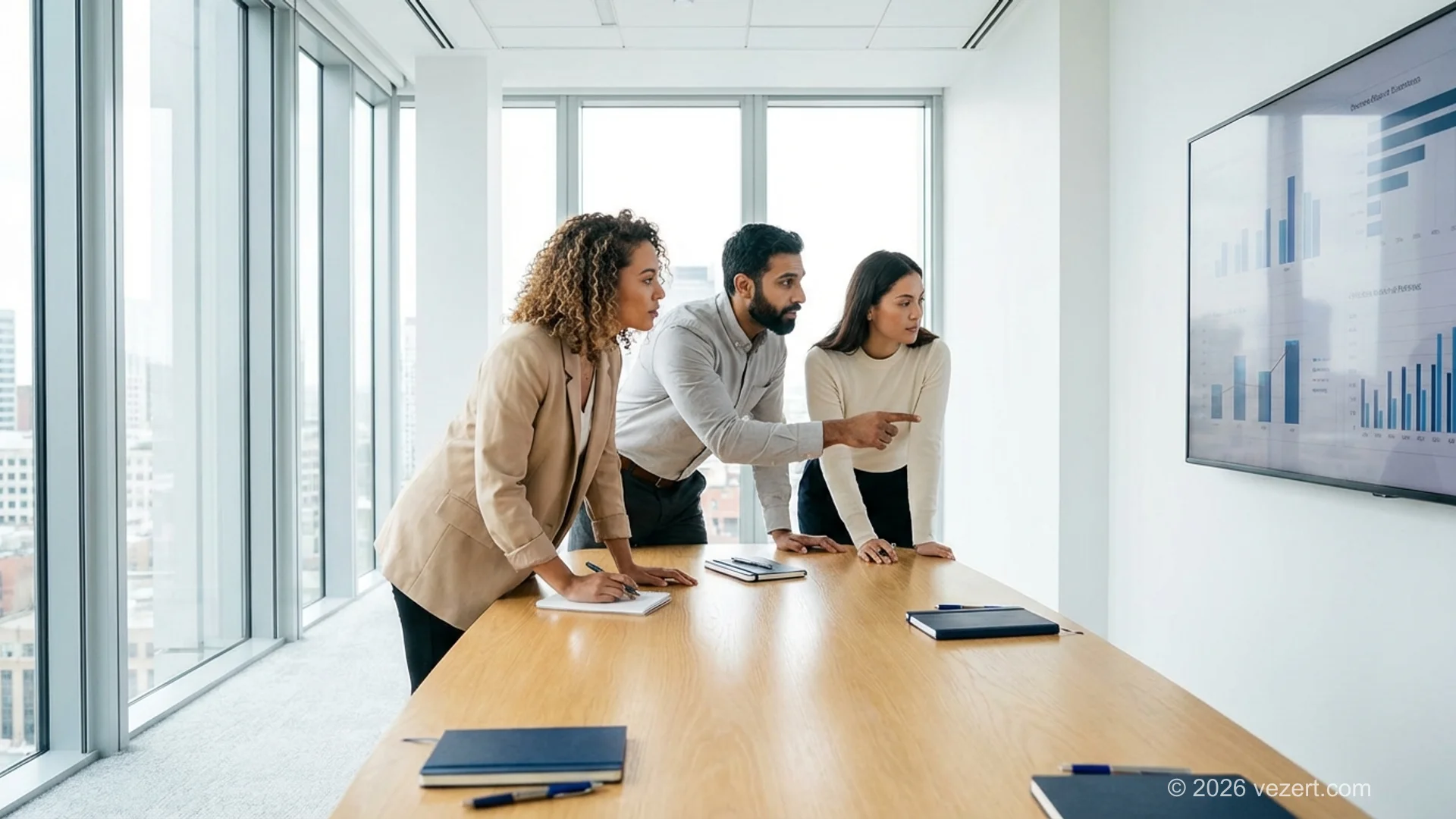 Professional team analyzing corporate website vs landing page conversion data and user journey maps