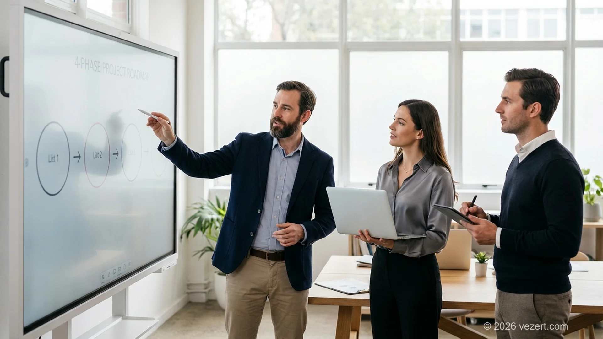 Four-phase ecommerce portal development roadmap from discovery to launch