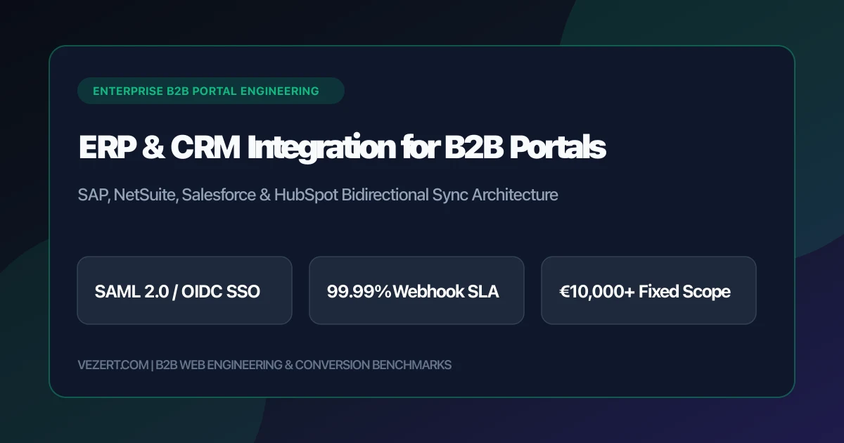 Guía de integración ERP y CRM para portales web B2B en 2026