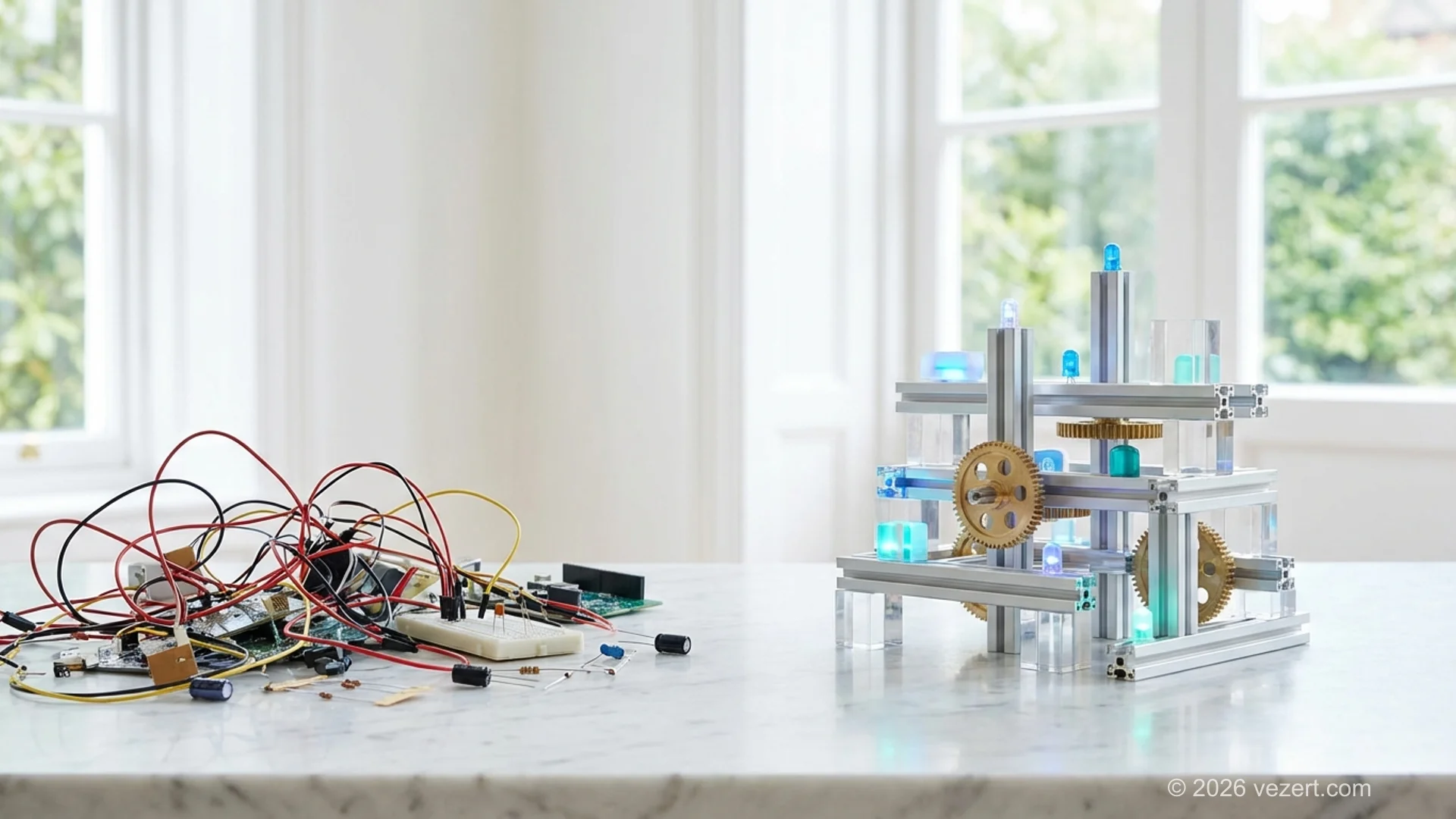 Cheap website hidden costs comparison showing fragmented low-cost structure versus professional website architecture