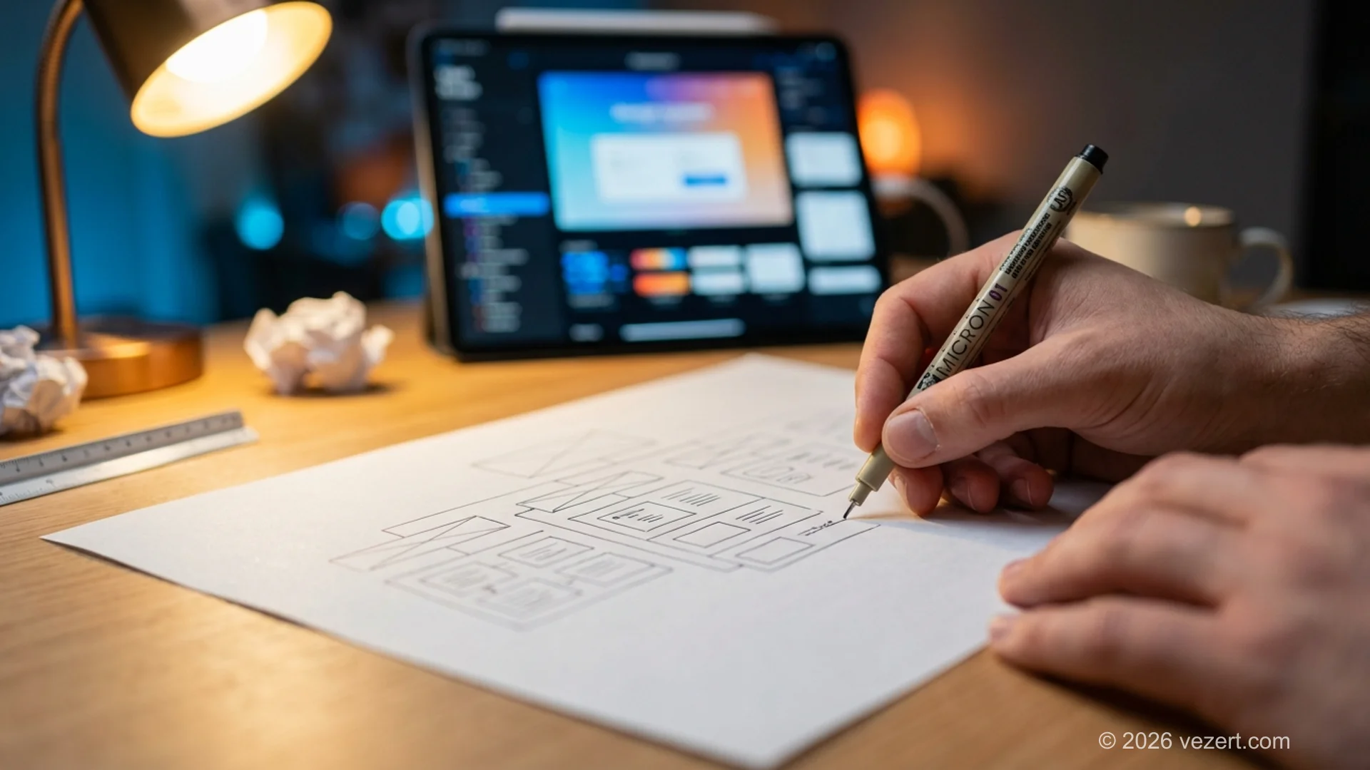 Professionista marketing che mappa le personas del pubblico target su una lavagna con post-it