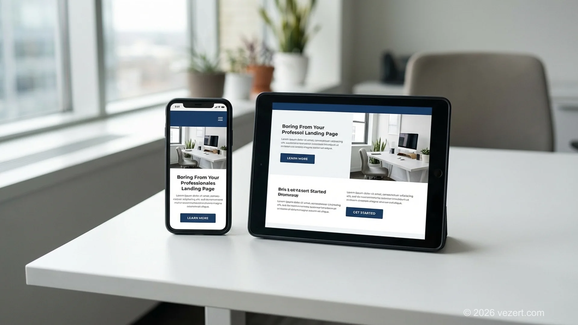 Wireframe de otimizacao de conversao de landing page mostrando estrutura UX e hierarquia de informacao