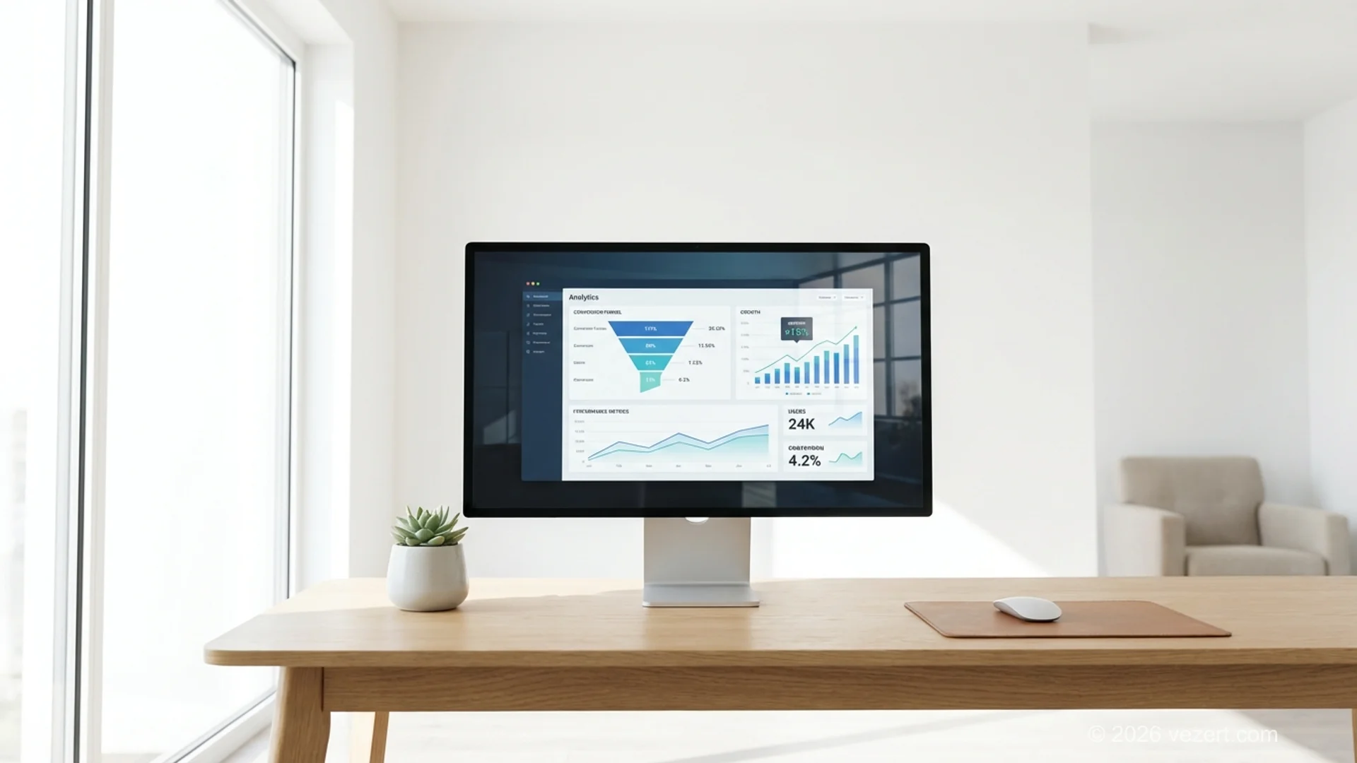 Post-launch website optimization strategy dashboard with data-driven analytics and continuous improvement cycles