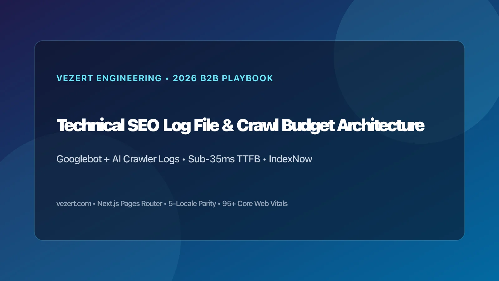 Technische SEO logbestand-analyse en crawlbudget in Next.js 2026