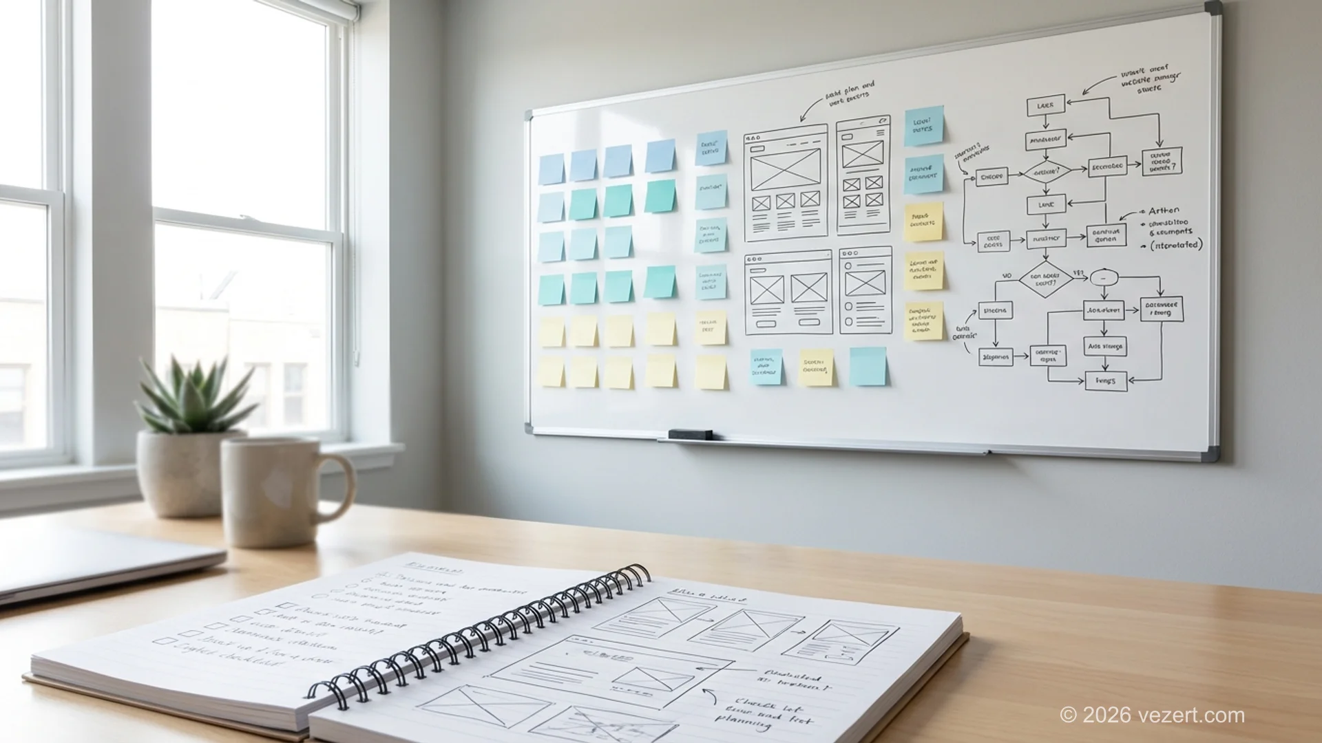 Website development timeline phases showing discovery, UX planning, development, testing, and launch milestones