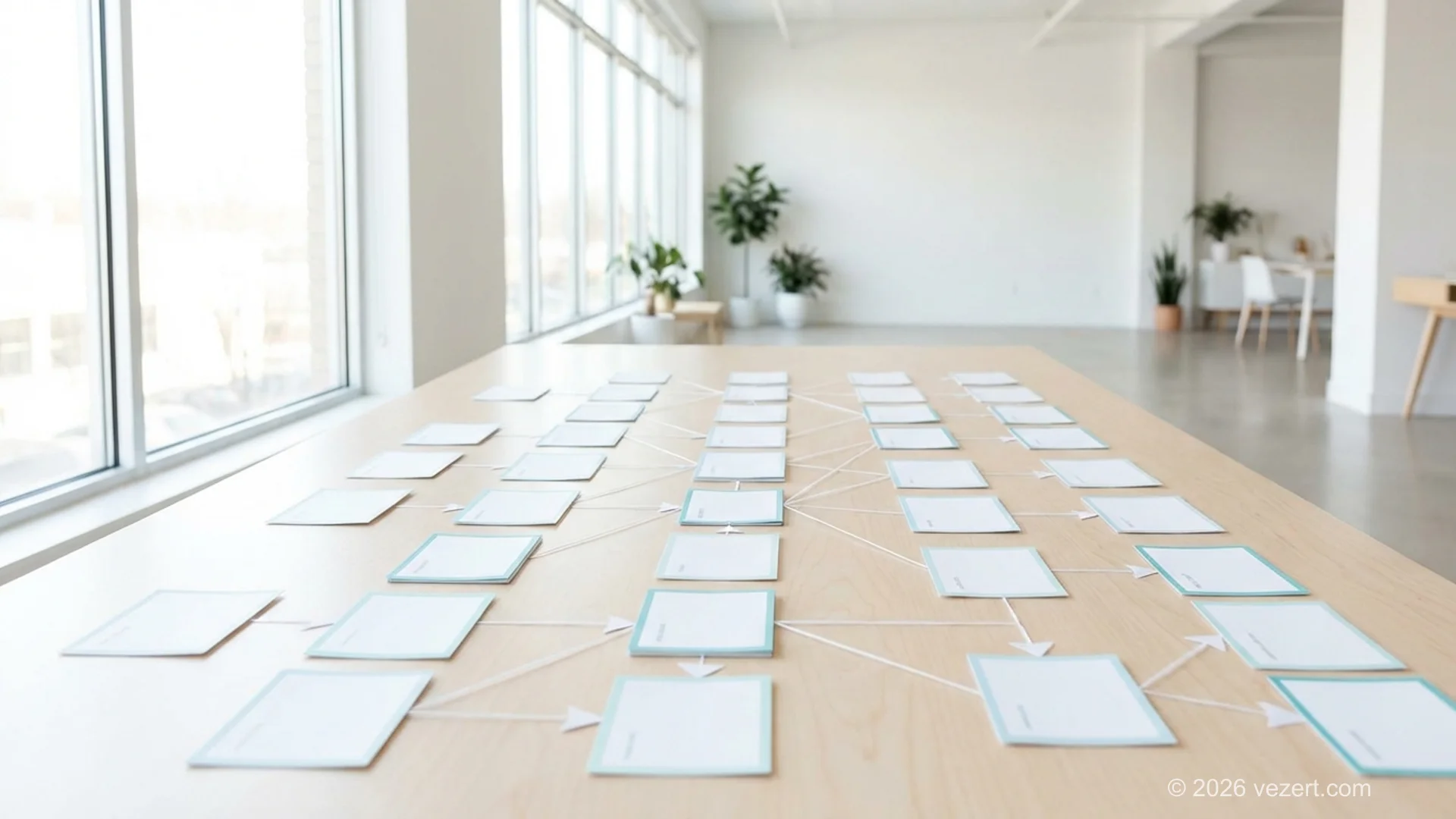 Website navigation best practices illustrated through a sitemap diagram showing clear page hierarchy and user flow mapping