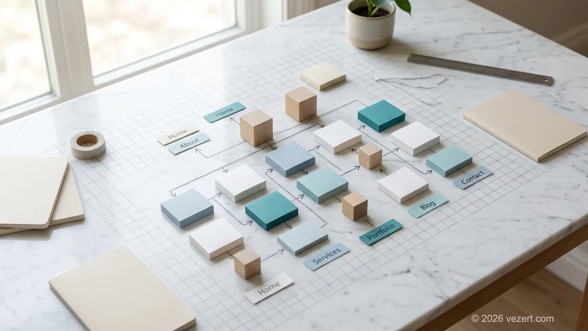Website navigation best practices showing clear menu structure, logical hierarchy, and conversion-focused design for business websites