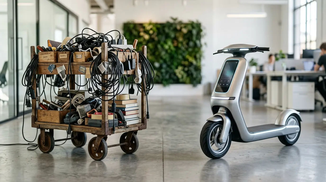 WordPress vs Next.js comparison showing the performance and AI capability gap between legacy CMS and modern framework development