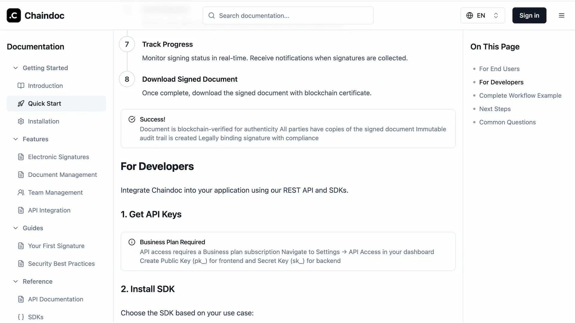 Chaindoc article layout
