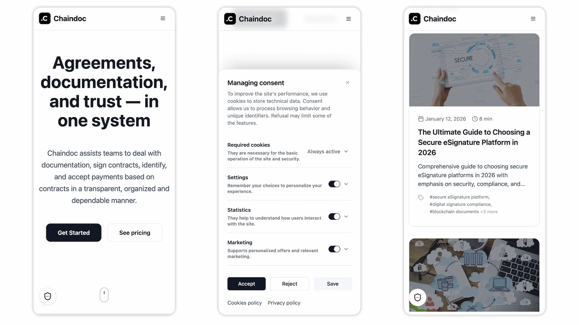 Chaindoc search experience