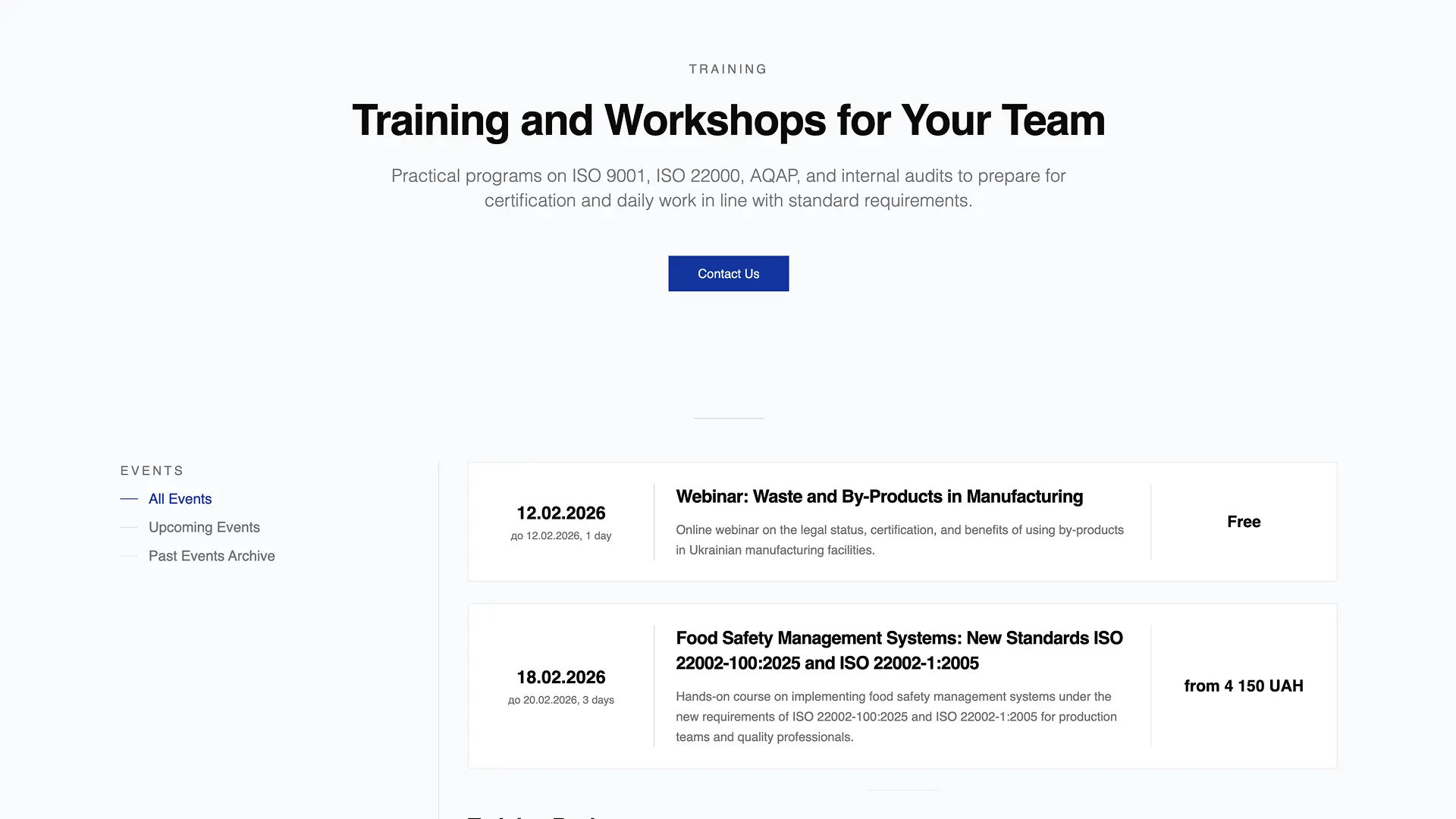 Consulting company industries section