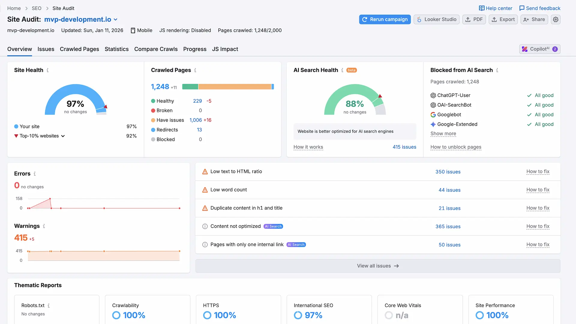 MVP Development result screen 3