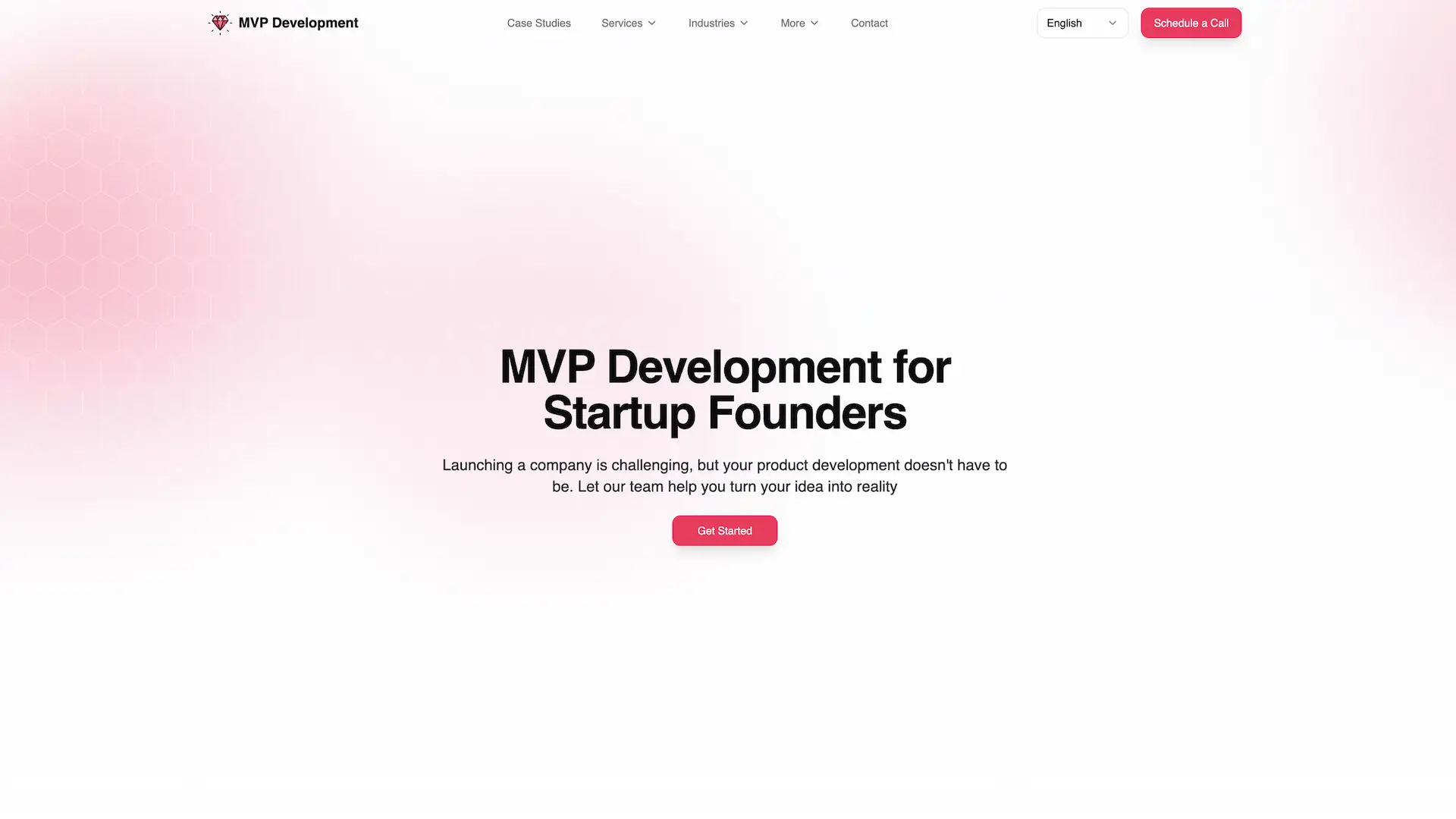 MVP Development homepage hero
