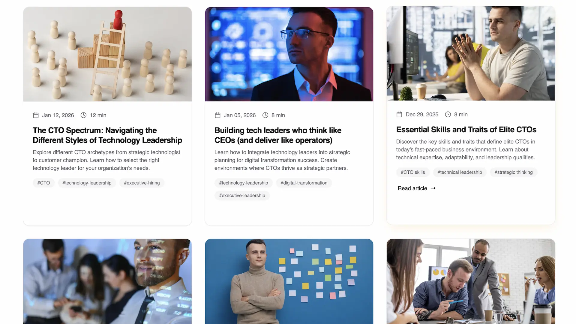 CTO personal brand consultation flow