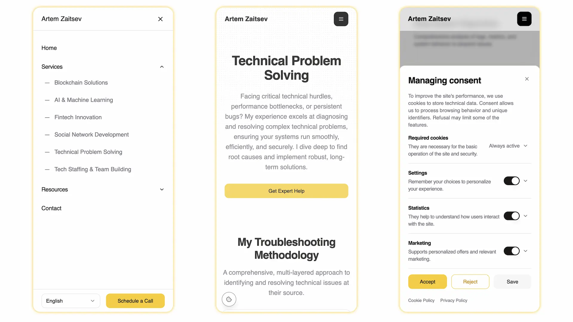 CTO personal brand contact form