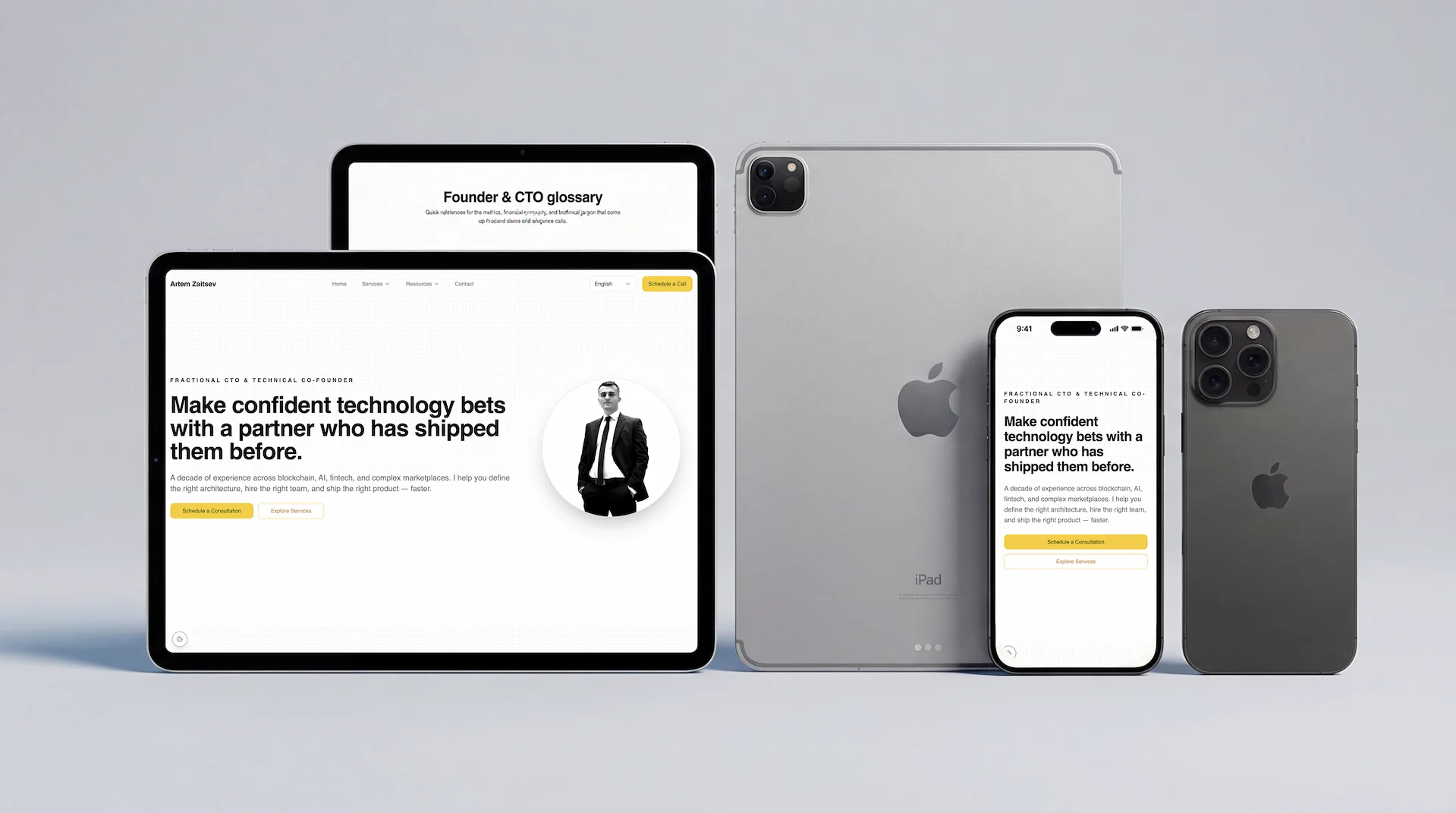 Personal Branding Website for CTO