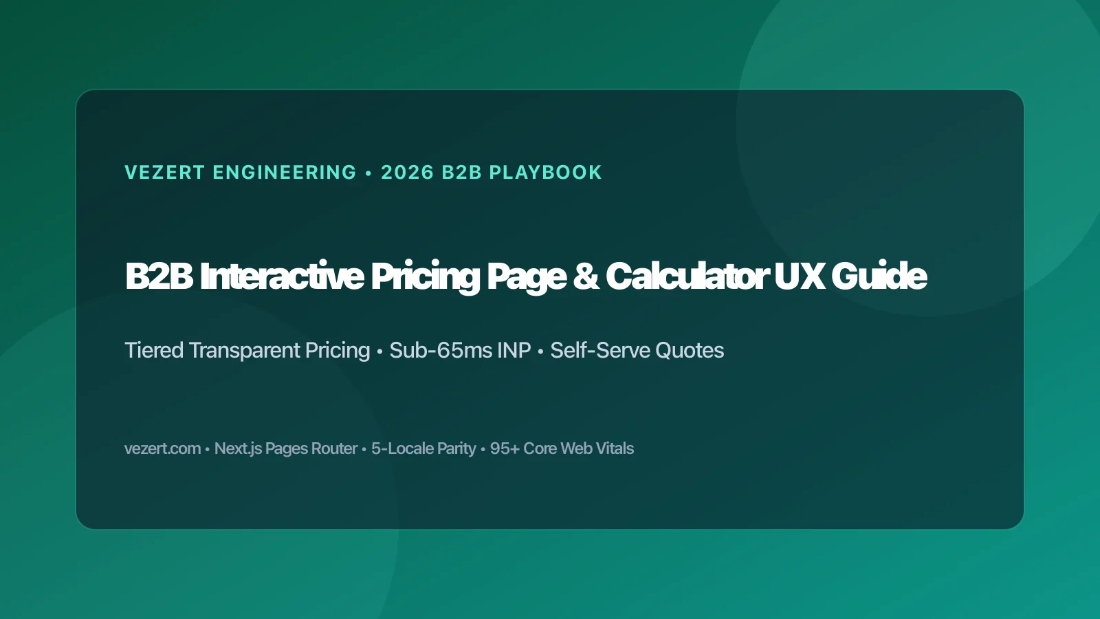 B2B-prijspagina en interactieve kostencalculator UX-gids 2026