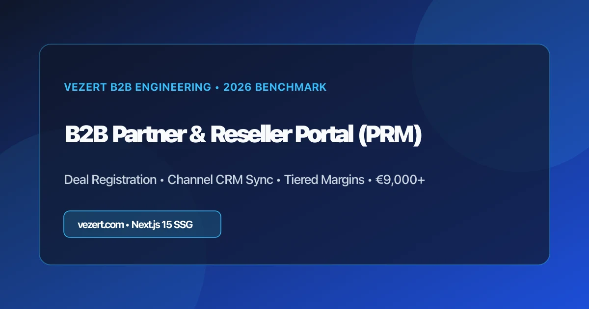 B2B partner- en resellerportaal PRM architectuurgids 2026