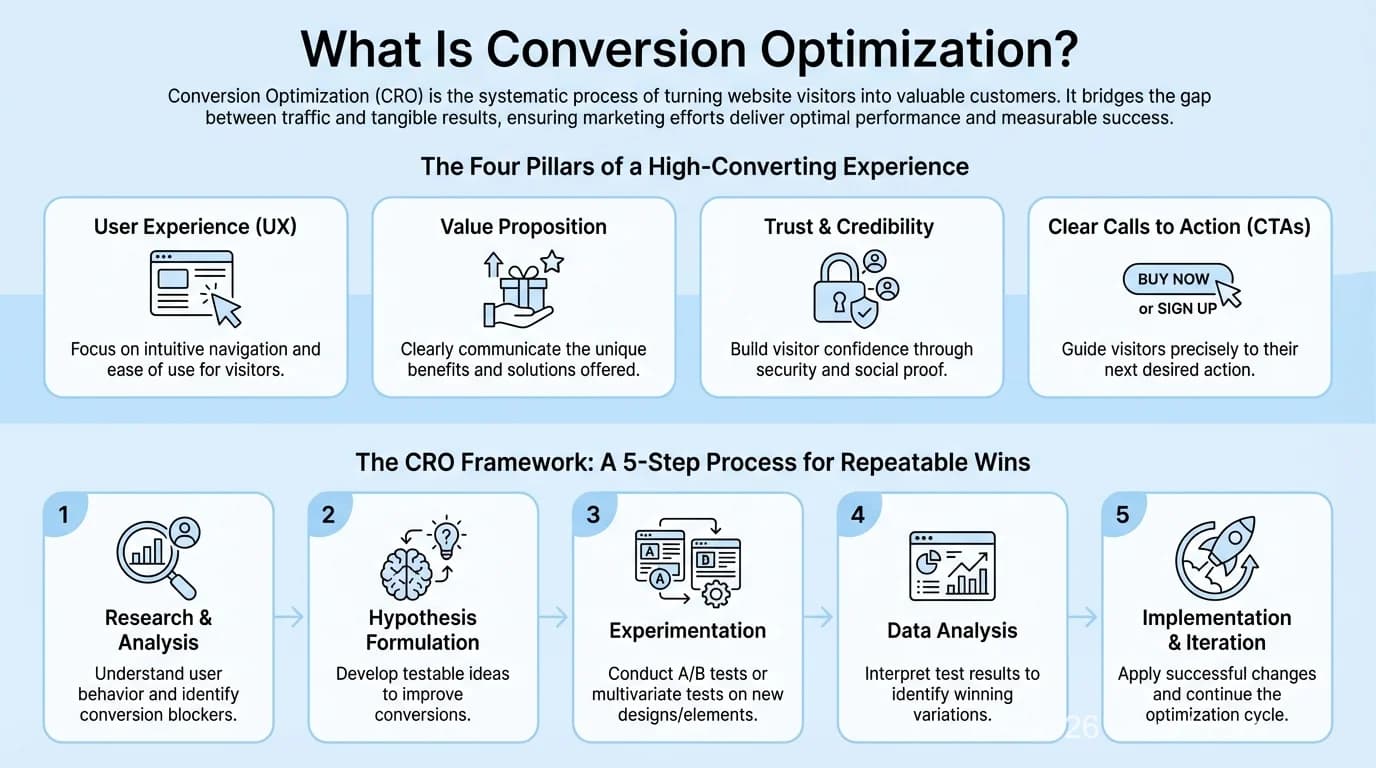 Conversion optimization infographic