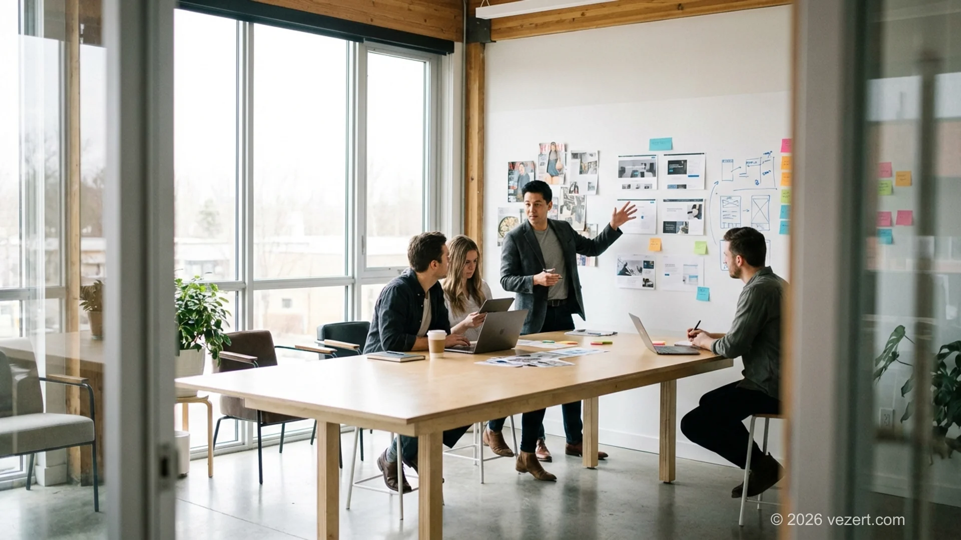 Micro-animations and interactive scroll-triggered transitions on a startup website