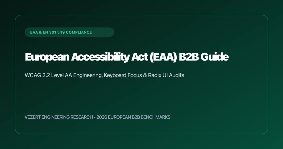 European Accessibility Act EAA en WCAG 2.2 AA B2B-compliancegids 2026
