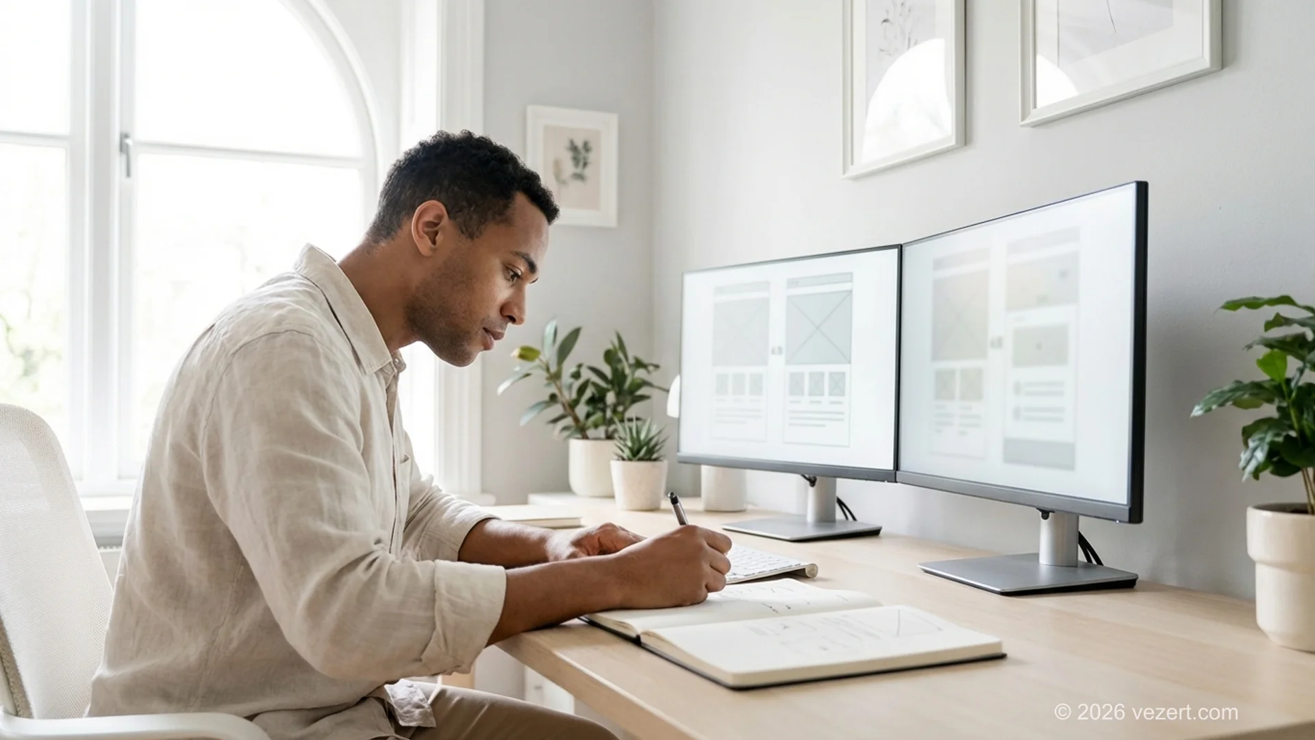 Post-launch website optimization A/B testing process with split layout variations and conversion metrics