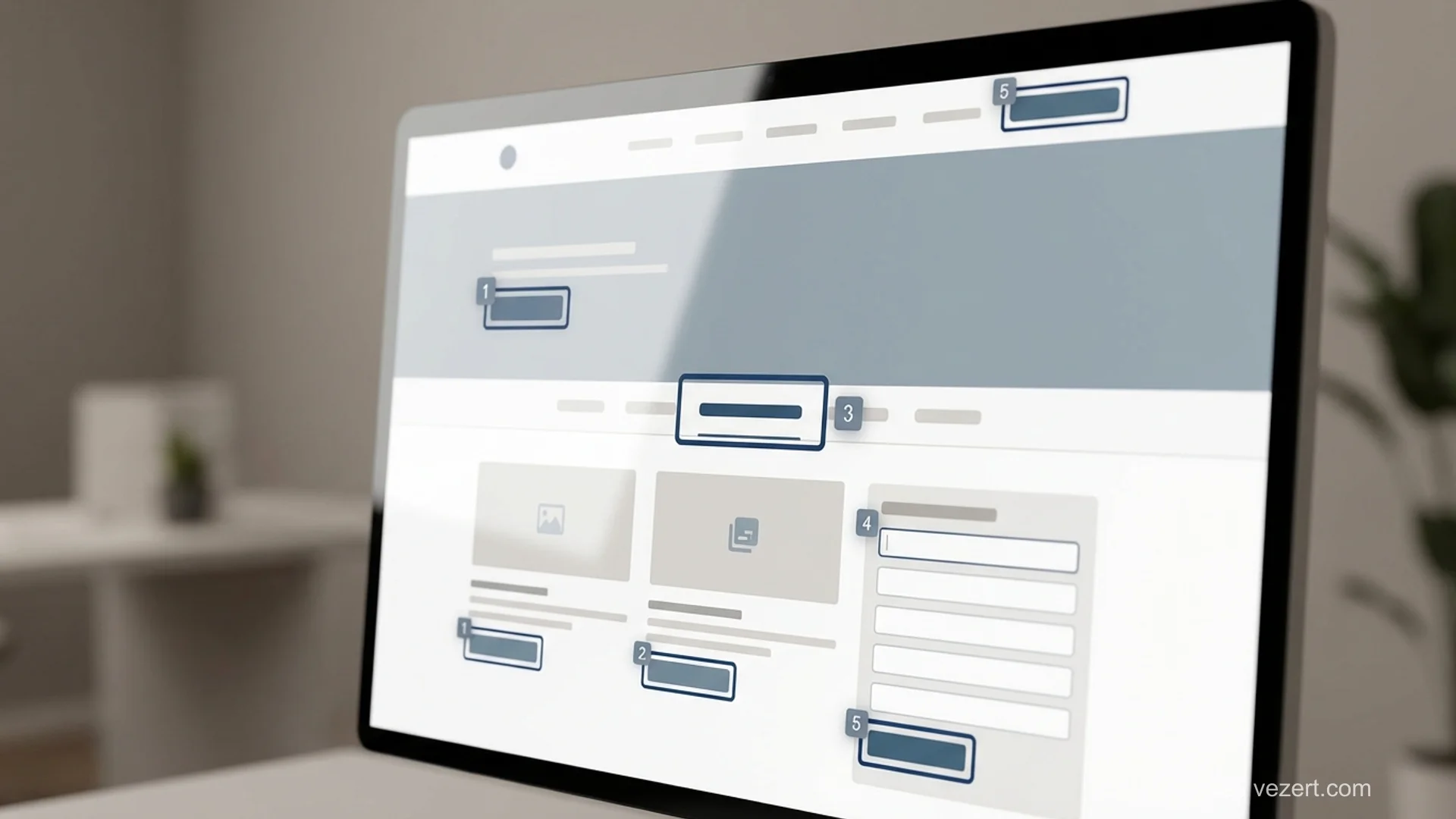 WCAG 2.2 compliance guidelines and web accessibility audit on a designer's monitor