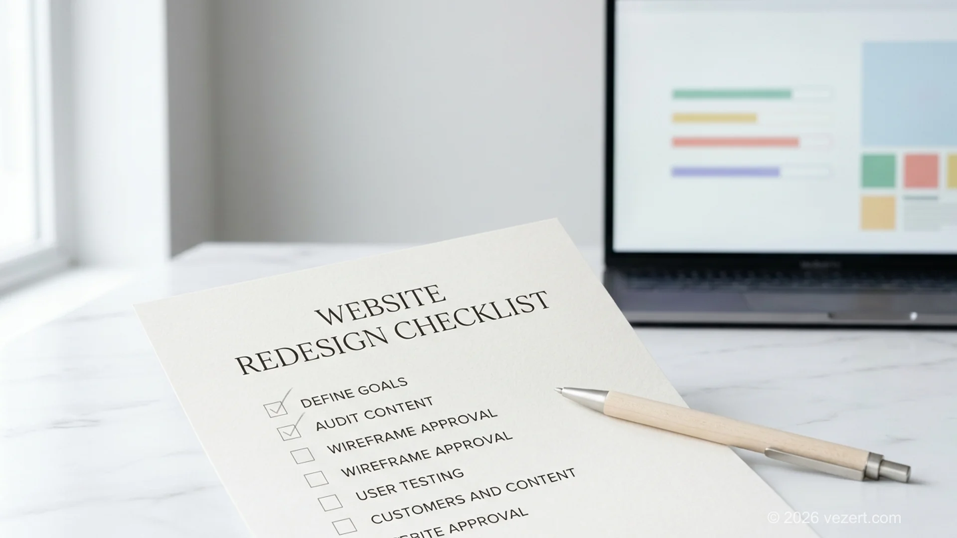 Relaunch-Checkliste nach Projektphasen mit Verantwortlichen und Prüfstatus
